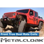 MetalCloak JT Gladiator 2.5", JL Wrangler 4 Door, 3.5"/ 2 Door 4.5" True Dual Rate Coils, Front - Image 3