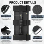 2 Pack Rollbar Grab Handle Set Compatible with Jeep Wrangler TJ YJ JK - Image 5